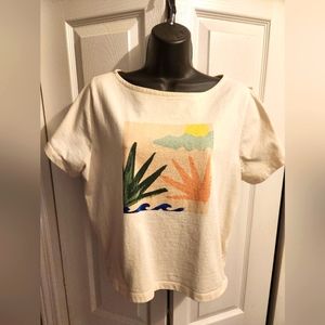 Madewell Botanical Graphic Crop Top